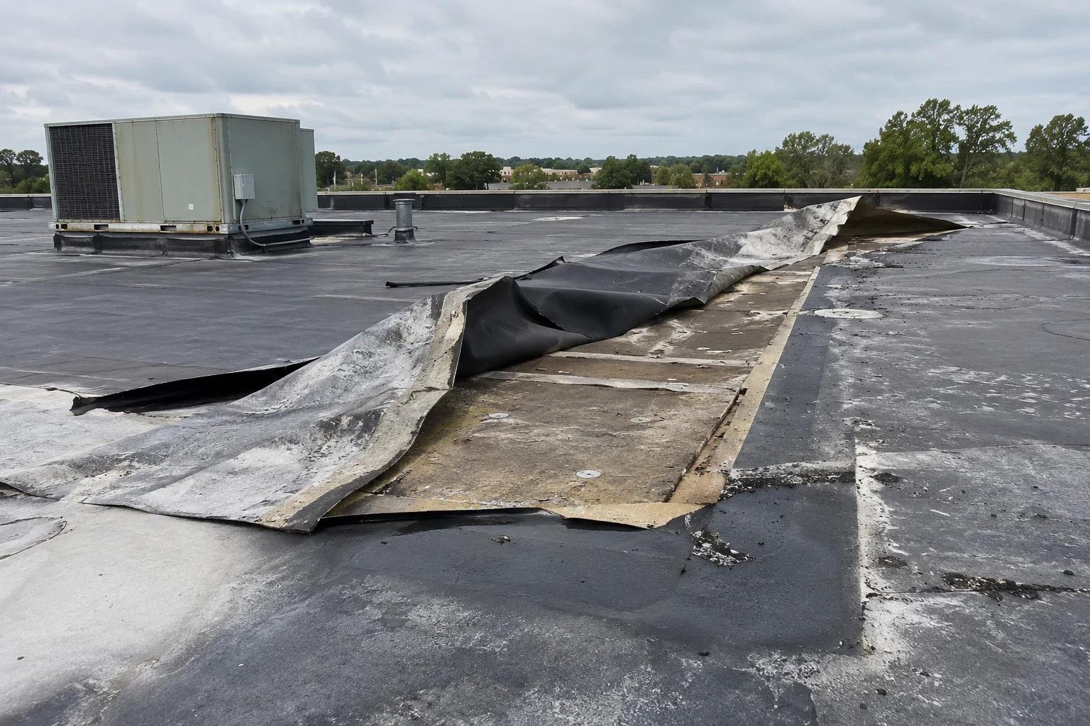Wind Damage Roof Repair in Franklin, TN